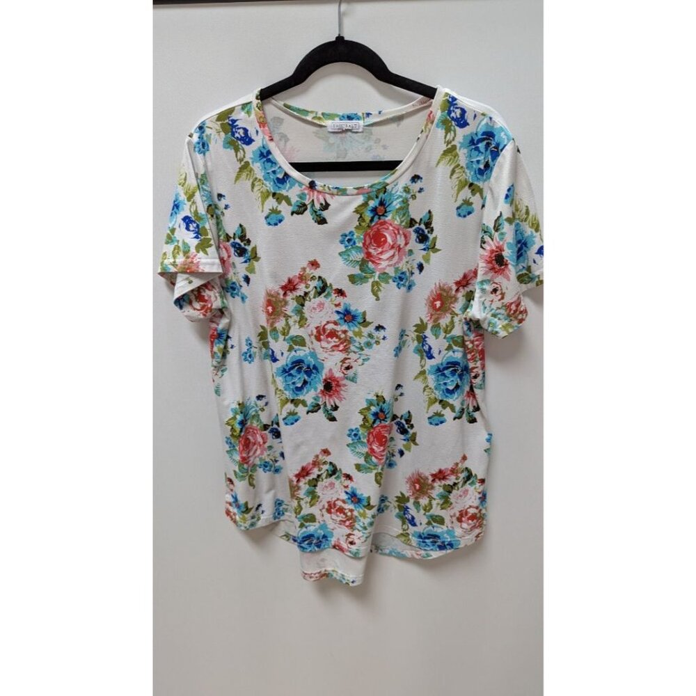SWEET SALT White Floral Tunic Tee